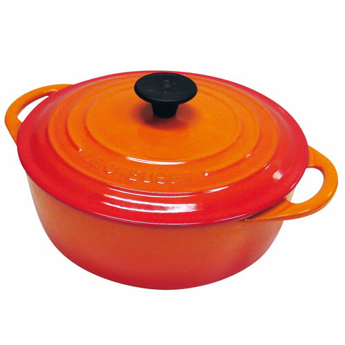 Iron Pots - ル・クルーゼ LE CREUSET ココット ビス ロンド IH対応 両手鍋 20cm オレンジ
