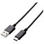 쥳(ELECOM) MPA-AC15NBK(֥å) ޡȥեUSB֥ USB A-C 1.5m