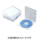 エレコム(ELECOM) CCD-JSCS10WH(ホワイト) Blu-ray/DVD/CDケース スリム PS 1枚収納