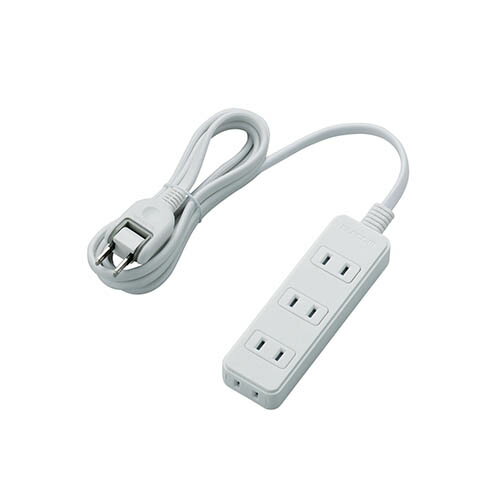 エレコム(ELECOM) T-S02-2420WH ホワイト 電源タップ 延長コード 2ピン 4個口 2m