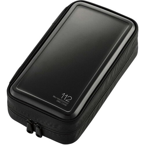 エレコム(ELECOM) CCD-HB112BK ブラック Blu-ray・CD・DVD対応ファスナーケース 112枚