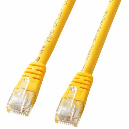 サンワサプライ KB-T5T-02YN(イエロー) エンハンスドカテゴリ5単線LANケーブル 2m サンワサプライ KB-T5T-02YN(イエロー) エンハンスドカテゴリ5単線LANケーブル 2m