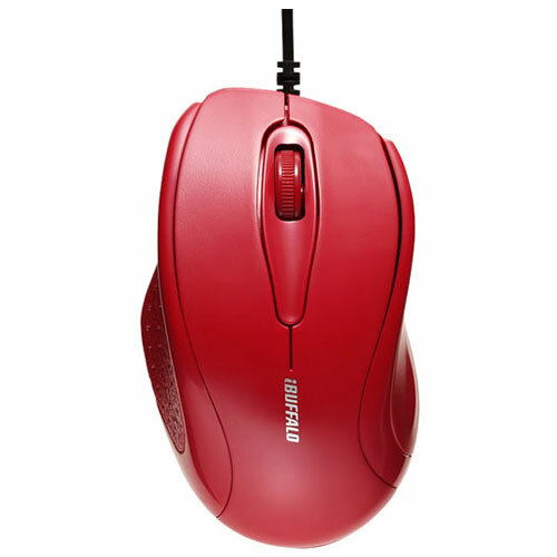 バッファロー(BUFFALO) BSMRU21RD(レッド) USB接続 光学式3ボタン バッファロー(BUFFALO) BSMRU21RD(レッド) USB接続 光学式3ボタン