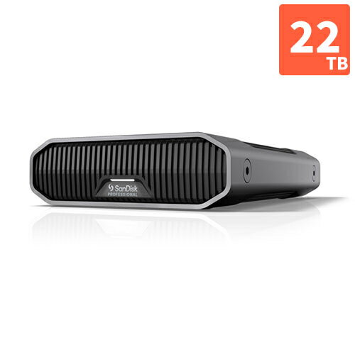 SanDisk Professional SDPHF1A-022T-SBAAD 外付けHDD G-DRIVE 22TB USB 3.2 Gen2 USB3.0 SDPHF1A022TSB