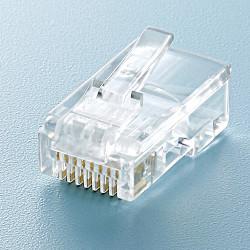 サンワサプライ RJ-45コネクタ(CAT5e単線用) 10個