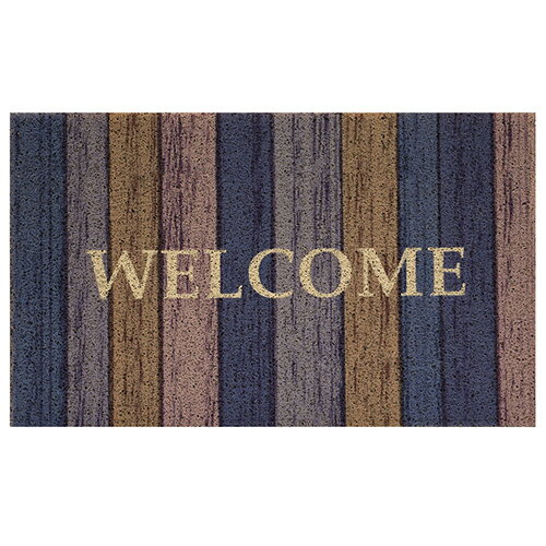 ベストコ ND-9937 アーバンウッドウェルカム 玄関マット 45×75cm