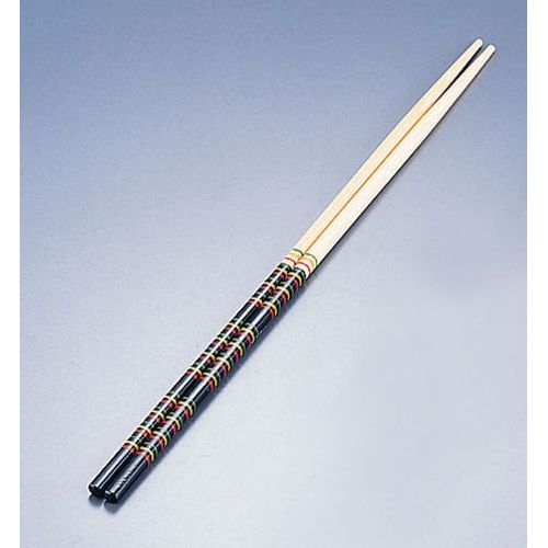 松尾物産 竹製 歌舞伎菜箸 黒 33cm
