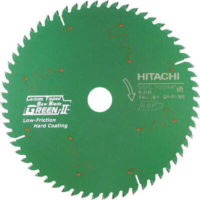 ハイコーキ HiKOKI 0033-3295 スーパーチップソー 集成材用 グリーン2 165mmX20 60枚刃 00333295