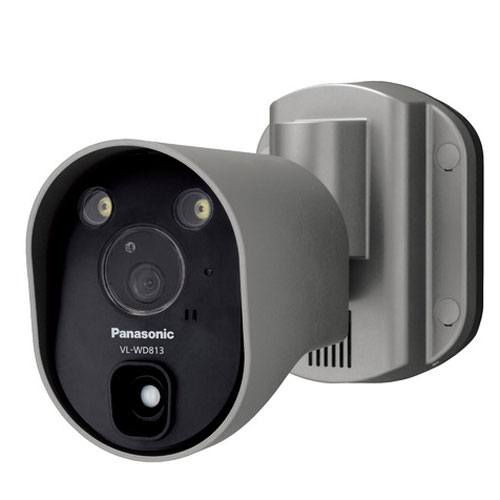 【長期保証付】パナソニック(Panasonic) VL-WD813K センサーライト付屋外ワイヤレスカメラ