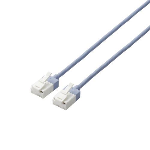 エレコム(ELECOM) LD-GPASST/BU15 ツメ折れ防止スーパースリムLANケーブルCat6A準拠