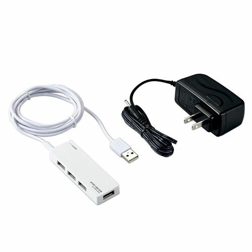 쥳(ELECOM) U2H-AN4SWH USB2.0ϥ(ACץ)