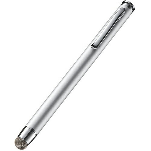 サンワサプライ PDA-PEN43SV 導電性ファイバー素材タッチペン(先端交換部品付属・シルバー) サンワサプライ PDA-PEN43SV 導電性ファイバー素材タッチペン(先端交換部品付属・シルバー)