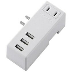 エレコム(ELECOM) MOT-U04-2132WH ホワイト モバイルUSBタップ 2ピン 1個口(2)