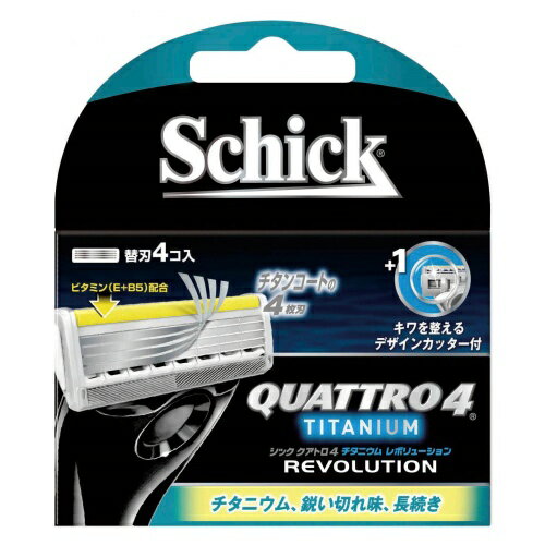 Schick シック・ジャパン クアトロ4 チタニウム レボリューション 替刃 4コ入