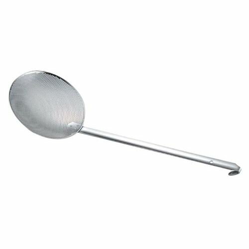 三宝産業 エコクリーン 18-8パンチング丸カス揚 23cm UK 板ハンドル 4520785072192