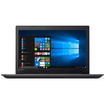 Lenovo ideapad 320 15.6型液晶 AMD E2-9000 80XV0095JP(オニキスブラック) A4ノートパソコン 180度開閉