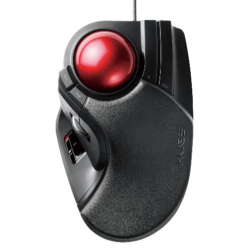 エレコム ELECOM M-HT1URBK トラックボールマウス 大玉 8ボタン チルト機能 有線 ブラック MHT1URBK
