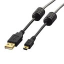 エレコム(ELECOM) U2C-MF30BK(ブラック) USB2.0ケーブル フェライトコア付き 3m(2)