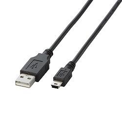 エレコム(ELECOM) U2C-M15BK ブラック USB2.0ケーブル A-miniB 1.5m