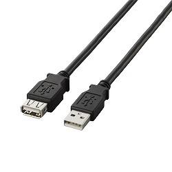 エレコム U2C-E10BK(ブラック) USB2.0延長ケーブルA-A 1m