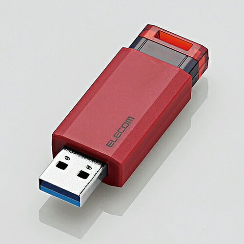 エレコム(ELECOM) MF-PKU3064GRD(レッド) ノック式 USB3.1メモリ 64GB エレコム(ELECOM) MF-PKU3064GRD(レッド) ノック式 USB3.1メモリ 64GB