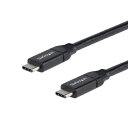 StarTech(X^[ebN) USB2C5C50CM(ubN) USB 2.0 Type-C P[u 0.5m ő5A