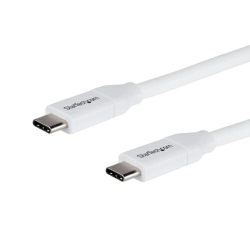 StarTech(スターテック) USB2C5C4MW(ホワイト) USB 2.0 Type-C ケーブル 4m 5A PD対応