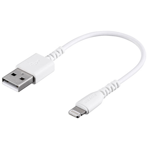 バッファロー(BUFFALO) BSMPCL101WH ホワイト USB2.0ケーブル 0.1m
