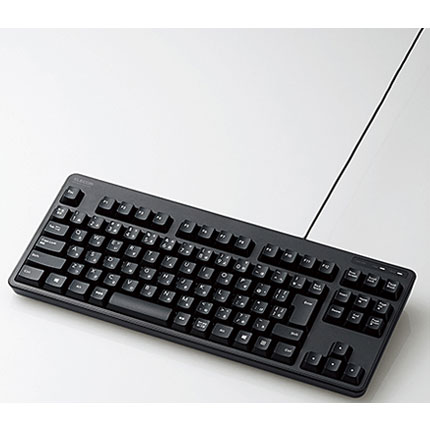 エレコム(ELECOM) TK-FCM103BK(ブラック) 有線キーボード 92キー(日本語配列)