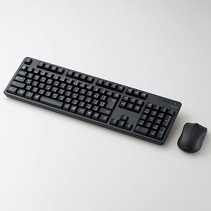 エレコム(ELECOM) TK-FDM106MBK ブラック 無線キーボード&マウス 109キー 日本語配列