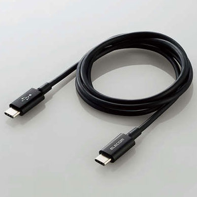 쥳(ELECOM) MPA-CCPS10PNBK(֥å) USB2.0֥ C-C PDб ѵ׻ 1m
