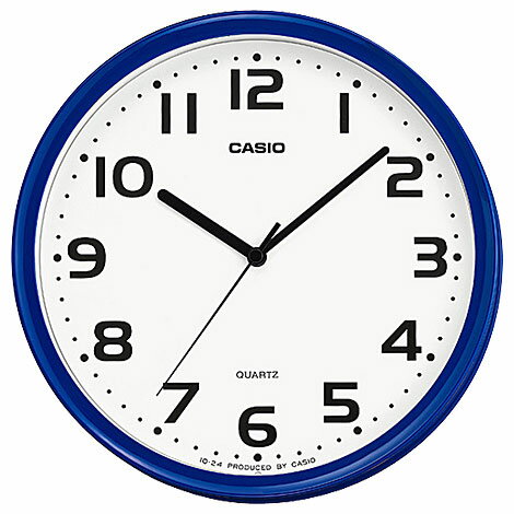 CITIZEN - CASIO(カシオ) IQ-24-2JF ブルー スタンダードウオッチ クオーツ掛け時計