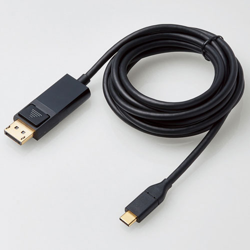 쥳(ELECOM) CAC-CDP20BK(֥å) USB Type-CDisplayPortѴ֥ 2m