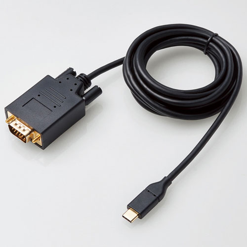 エレコム(ELECOM) CAC-CVGA20BK(ブラック) USB Type-C用VGA変換ケーブル 2m