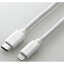쥳(ELECOM) MPA-CLY20WH(ۥ磻) USB-C to Lightning֥ 2m