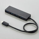 GR(ELECOM) U3HC-A430BBK(ubN) USB Type-Cڑ4|[gUSB3.1nu 30cm