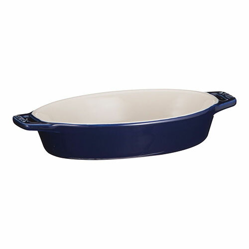 ストウブ staub セラミック オーバルディッシュ17cm S box グランブルー