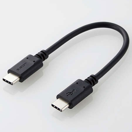 エレコム(ELECOM) MPA-CC01PNBK(ブラック) USB2.0ケーブル 0.1m