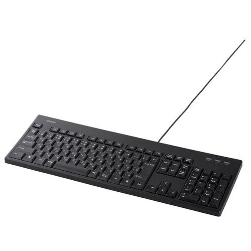 バッファロー(BUFFALO) BSKBU520BK(ブラック) 有線キーボード 日本語配列 108キー バッファロー(BUFFALO) BSKBU520BK(ブラック) 有線キーボード 日本語配列 108キー