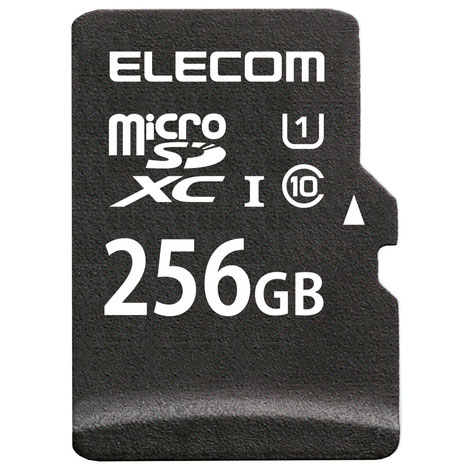 エレコム ELECOM MF-DMR256GU11R microSDXCメモリカード 256GB CLASS10 MFDMR256GU11R