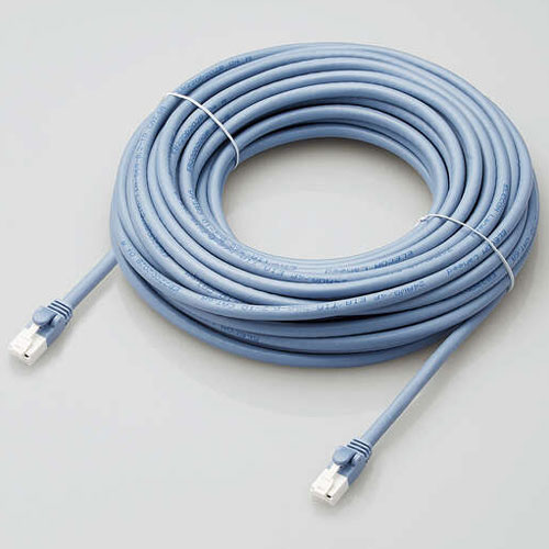 樂天商城 - エレコム ELECOM LD-GPAT/BU15/RS ブルー Cat6a LANケーブル 15m LDGPATBU15R