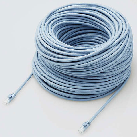 Cable - エレコム ELECOM LD-GPAT/BU80/RS ブルー Cat6A LANケーブル 80m LDGPATBU80R
