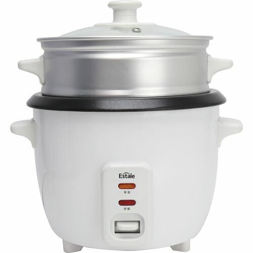 マクロス(macros) MEK-76 ホワイト ライス&スチームクッカー ララクック 3合炊き