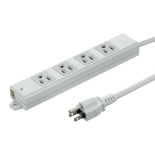 サンワサプライ TAP-KS4N-2 工事物件タップ 3P・4個口・2m