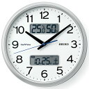 セイコー(SEIKO) ZS251S(銀色メタリック塗装) ネクスタイムシリーズ 電波掛け時計