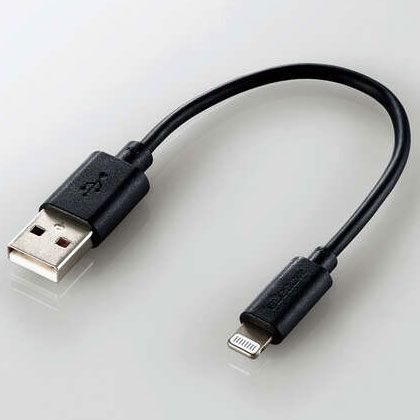 쥳(ELECOM) MPA-UAL01BK(֥å) Lightning֥ 0.1m