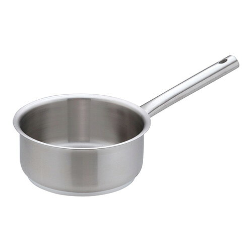 Ih/Gas Compatible - 遠藤商事 インダクション18-8片手浅型鍋 蓋無 16cm