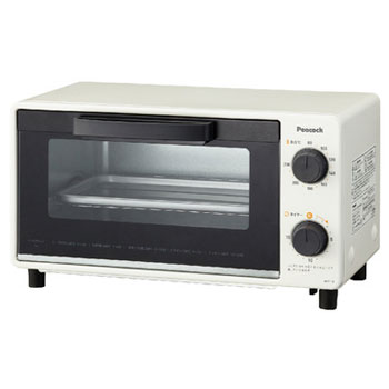 ピーコック(peacock) WBT-10-W ホワイト オーブントースター 1000W