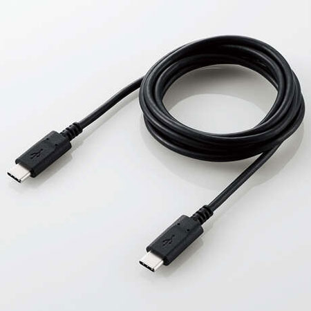 쥳(ELECOM) U2C-CC15NBK2(֥å) USB2.0֥ ǧ C-C 1.5m