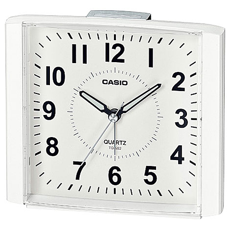 CASIO(カシオ) TQ-482-7JF(パールホワイト) 目覚まし時計